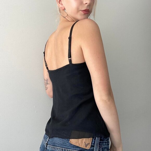 100% silk beaded/sequinned cami top - Picture 2 of 7